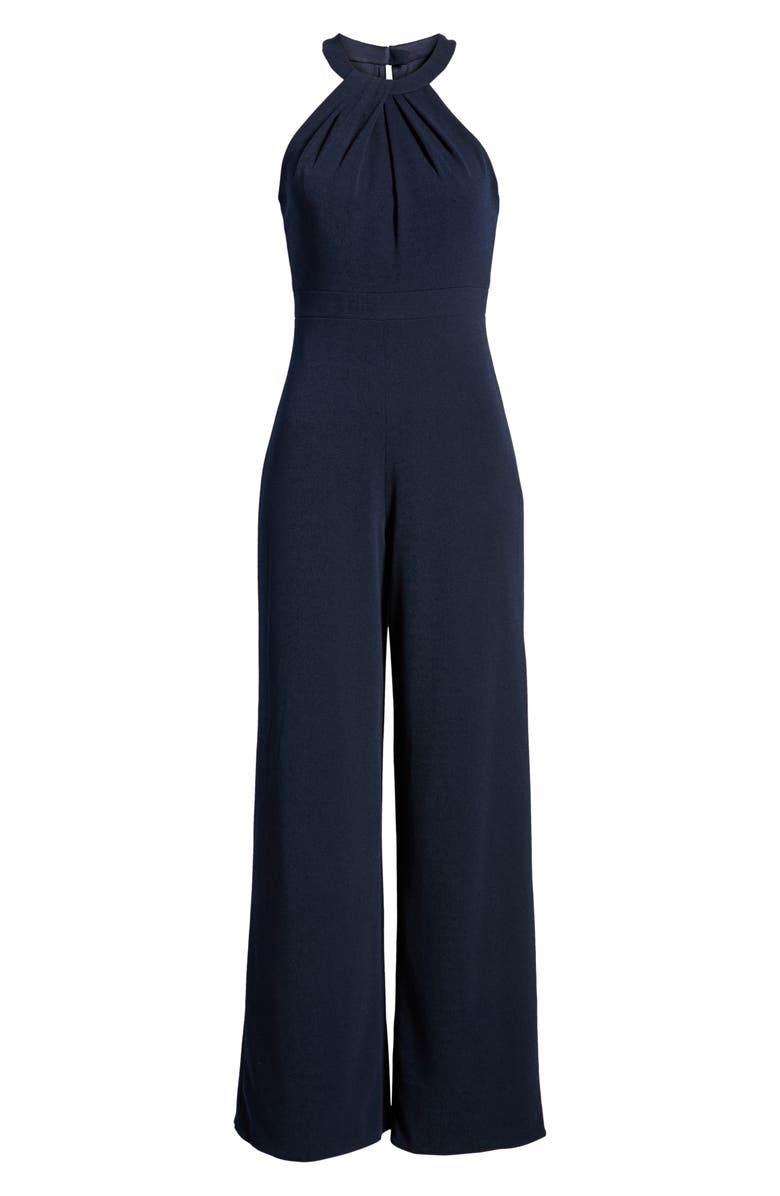 Dessy Collection Allison Stretch Crepe Jumpsuit, Alternate, color, 