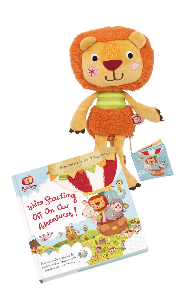 Bababoo and friends<sup>®</sup> Bababoo Lion Adventures Book & Plush Set, Main, color, Muli / Orange