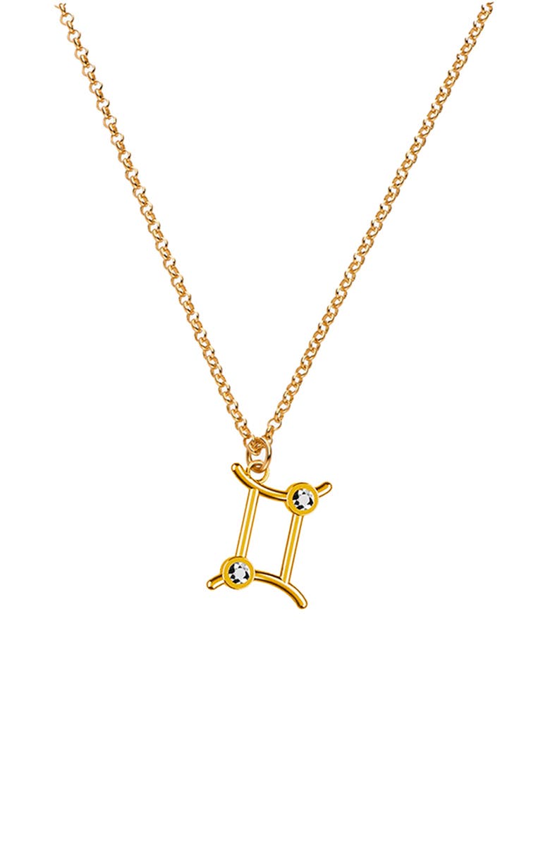 Oak 
Luna Give Me a Sign Zodiac Name Necklace - Gold Vermeil, Main, color, Gemini