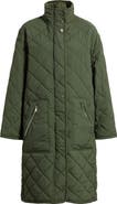 Bernardo Quilted Long Coat