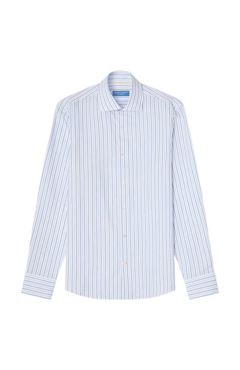 Reynolds Ultra Light Weight Brushed Stripe Shirt