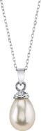 The Pearl Source Drop-Shape Freshwater Pearl Hope Pendant
