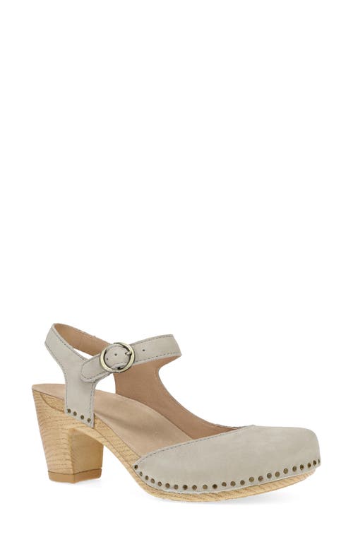 Dansko Taytum Pump In Taupe Milled Nubuck
