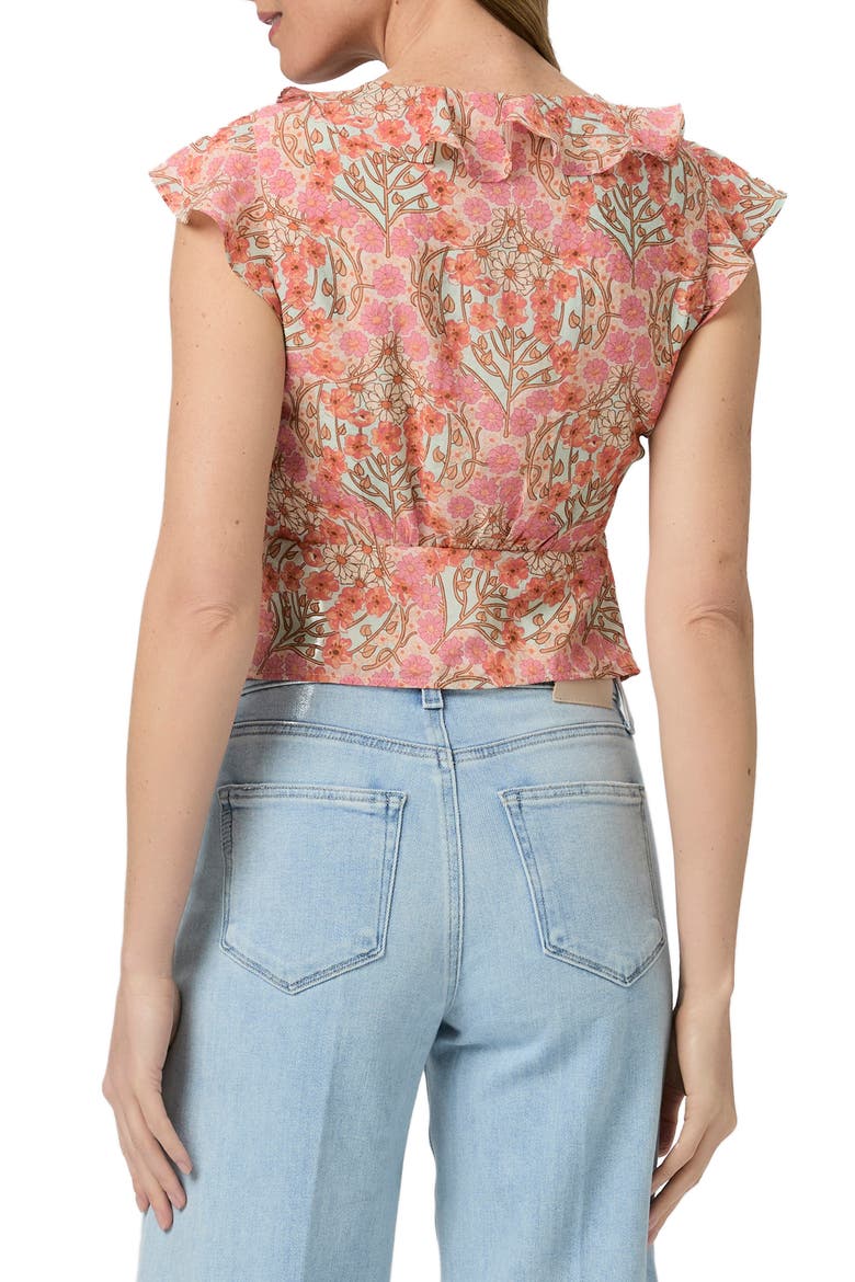 Farrow Floral Ruffle Top, Alternate, color, BLUE BELL MULTI