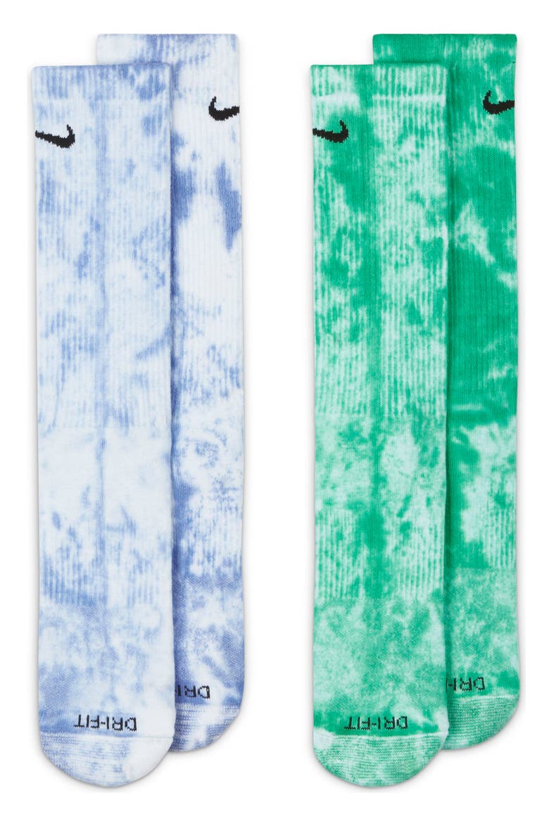 Dri-FIT 2-Pack Assorted Everyday Plus Athletic Socks, Main, color, MULTI-COLOR