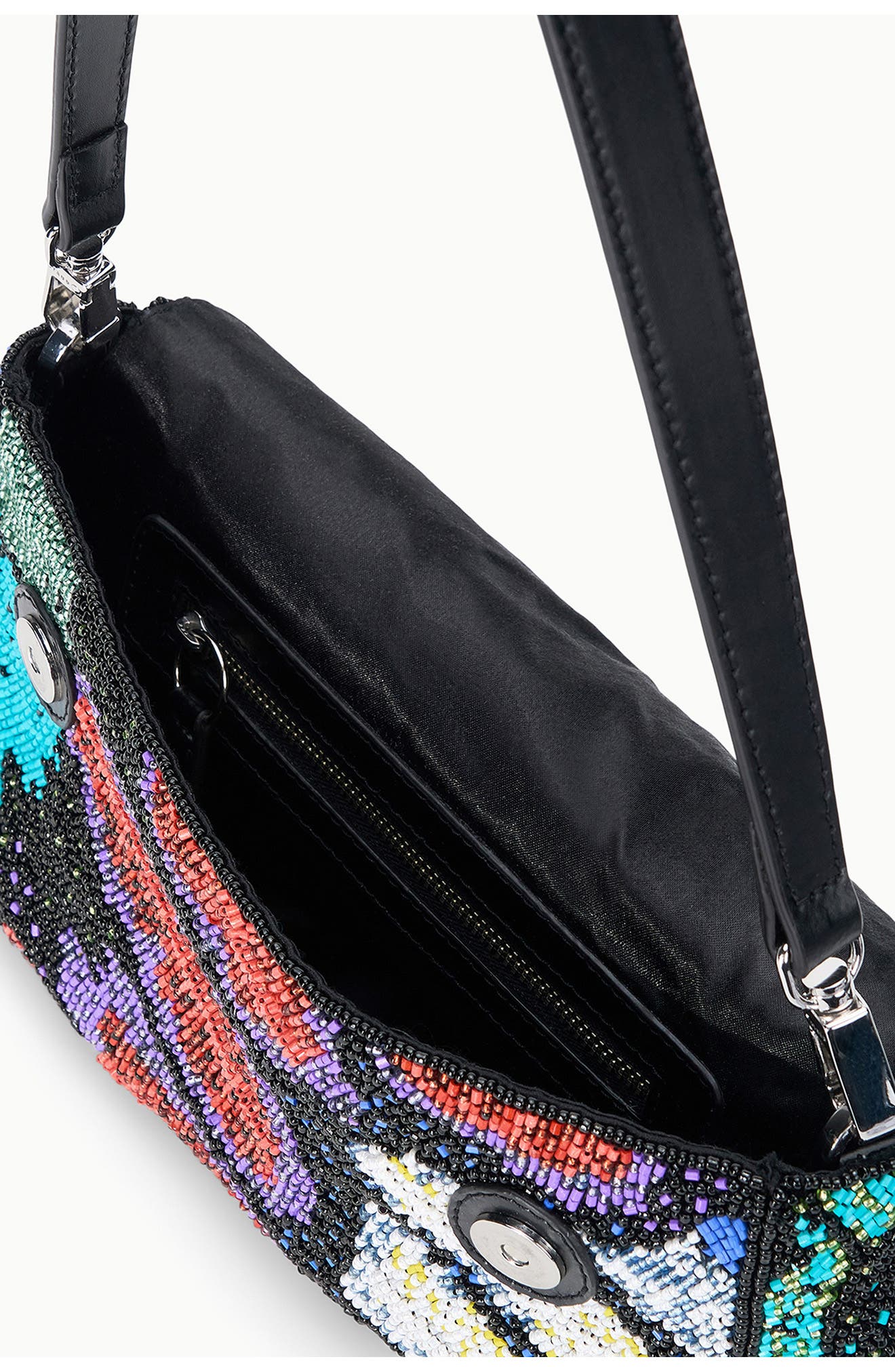 Timmy Beaded Shoulder Bag, Alternate, color, BUTTERFLY CHROME