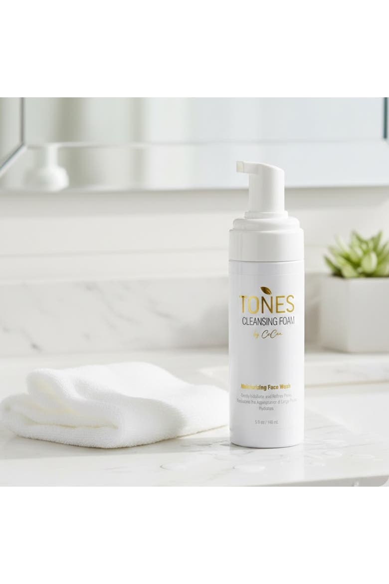 Cleansing Foam with AHAs + Cherry + Watermelon Extract 148ml, Alternate, color, with golden and black words