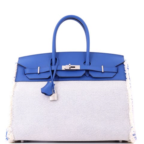 Fray Fray Birkin Bag Toile and Swift 35