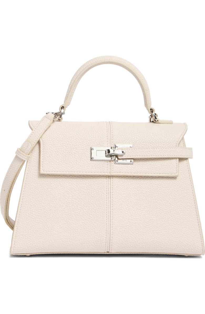 JW PEI Large Elise Faux Leather Top Handle Bag, Main, color, White