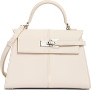 JW PEI Large Elise Faux Leather Top Handle Bag