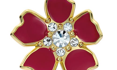 Ted Baker Petinna Painted Flower Stud Earrings In Red