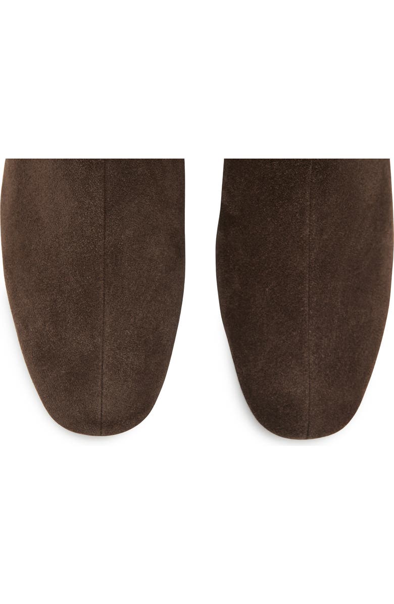 MANGO Round Toe Ankle Bootie, Alternate, color, Chocolate