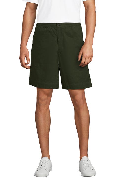 7" Classic Fit Linen Cotton E-Waist Short