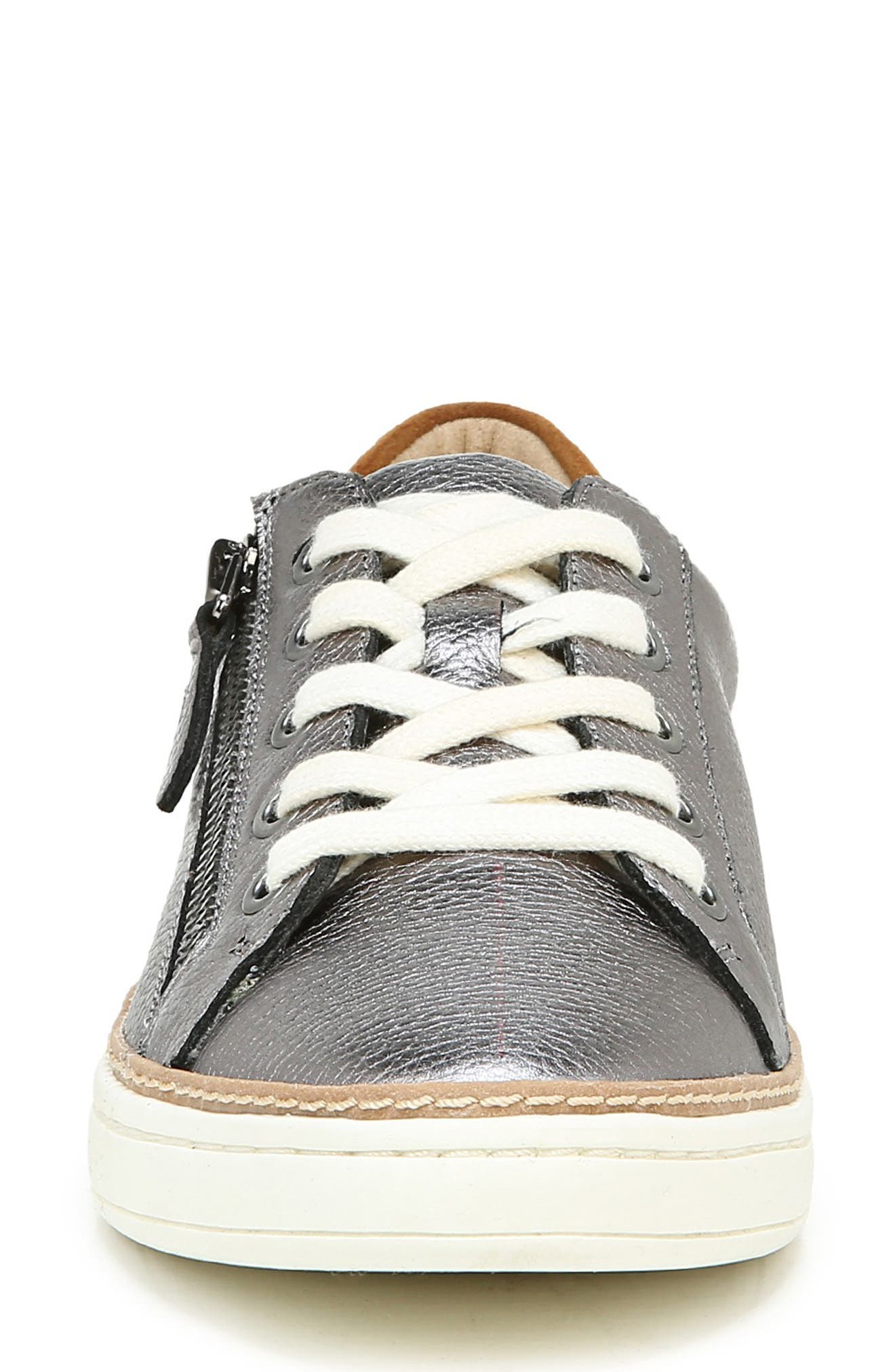 Jenni Low Top Sneaker, Alternate, color, PEWTER LEATHER