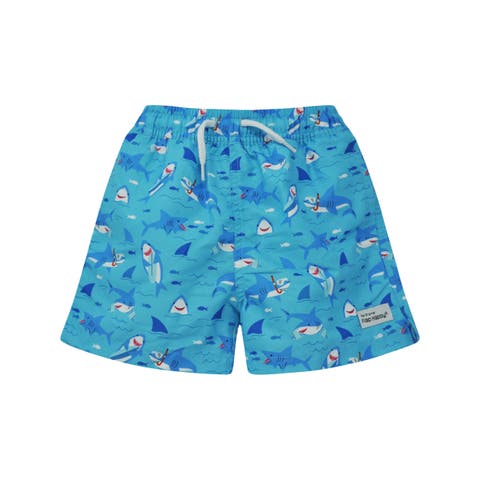 Boys UPF 50+ Wesley Swim Trunks with Mesh Liner