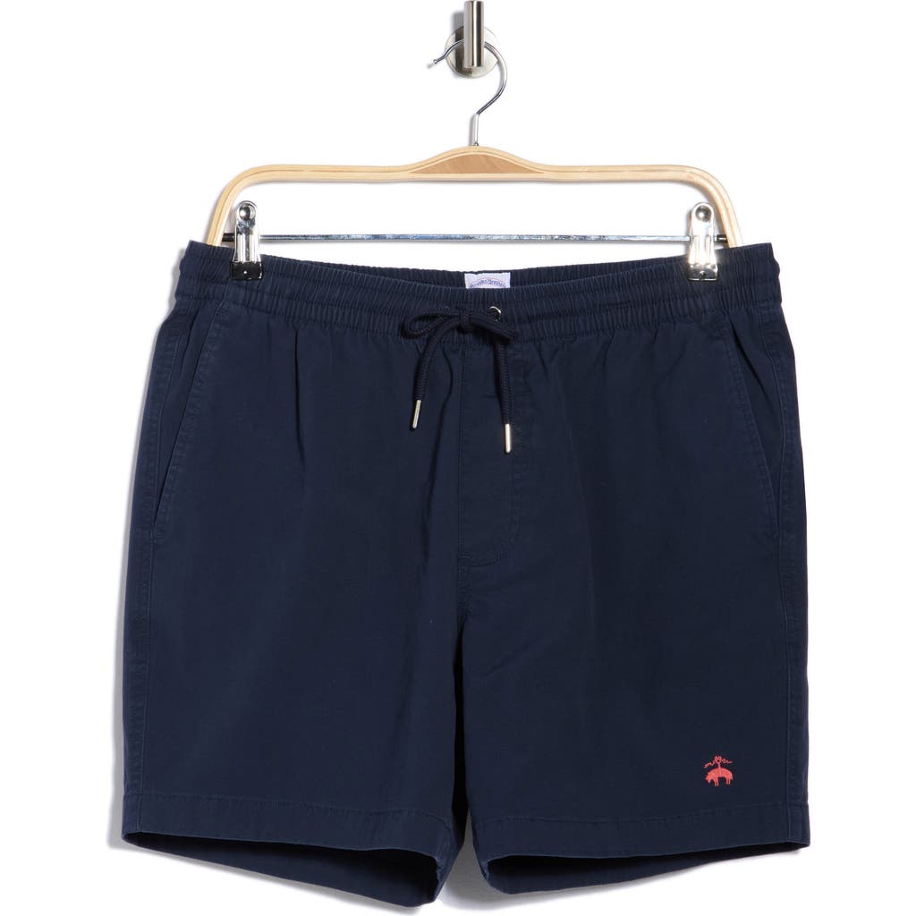 Brooks Brothers Stretch Cotton Shorts In Blue