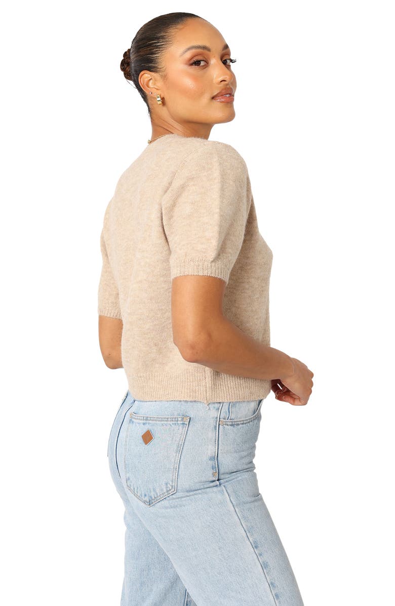 Petal & Pup Noah Puff Sleeve Sweater, Alternate, color, Taupe