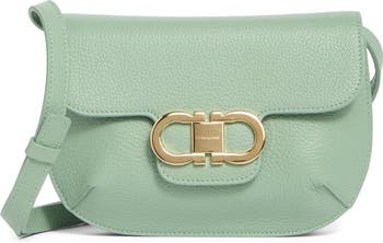 FERRAGAMO Lizzy Double Gancio Leather Crossbody Bag | Nordstrom