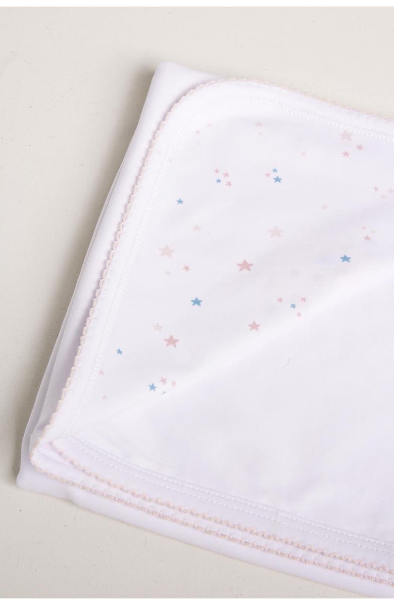 Babycottons Shine Pima Small Blanket for Infant, Alternate, color, Pink & White