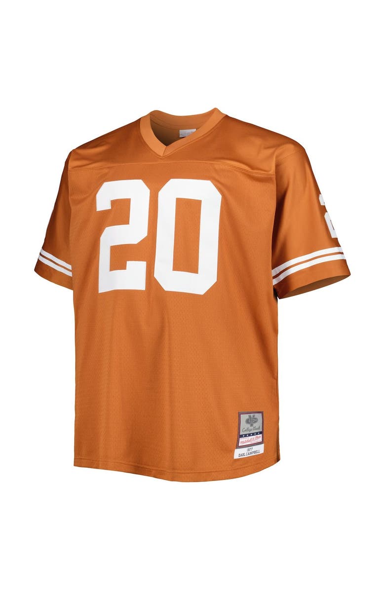 Mitchell & Ness Men's Mitchell & Ness Earl Campbell Texas Orange Texas Longhorns Big & Tall Legacy Jersey, Alternate, color, 