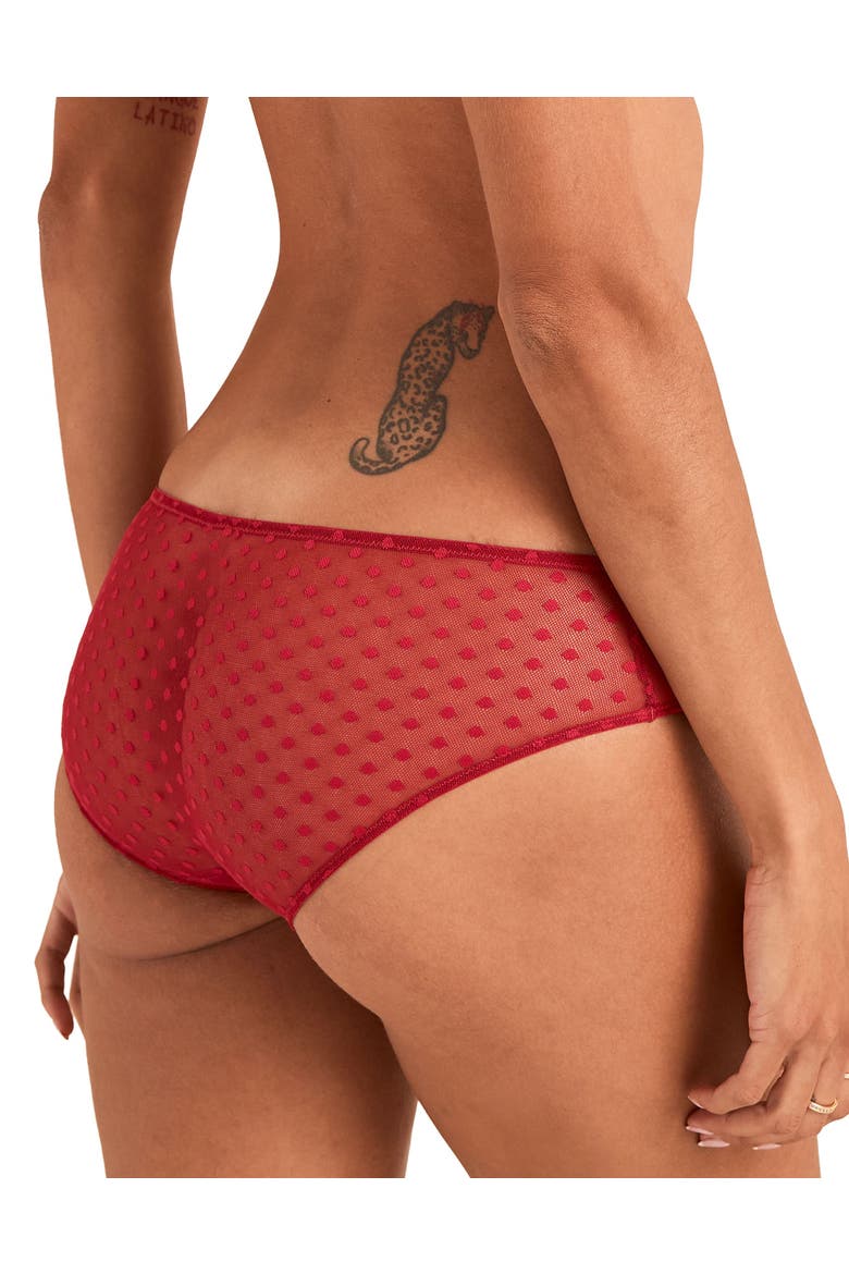 Bertie Hipster Panties, Alternate, color, Dark red