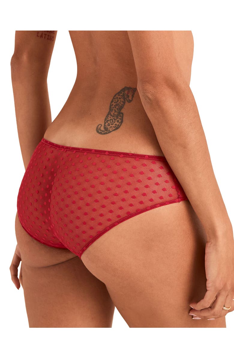 Adore Me Bertie Hipster Panties, Alternate, color, Dark Red
