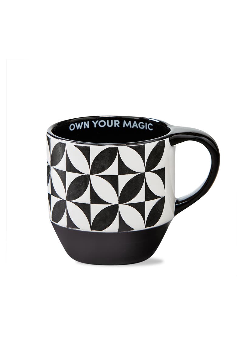 Own Your Magic Mug Black Earthenware Everyday, Main, color, Black