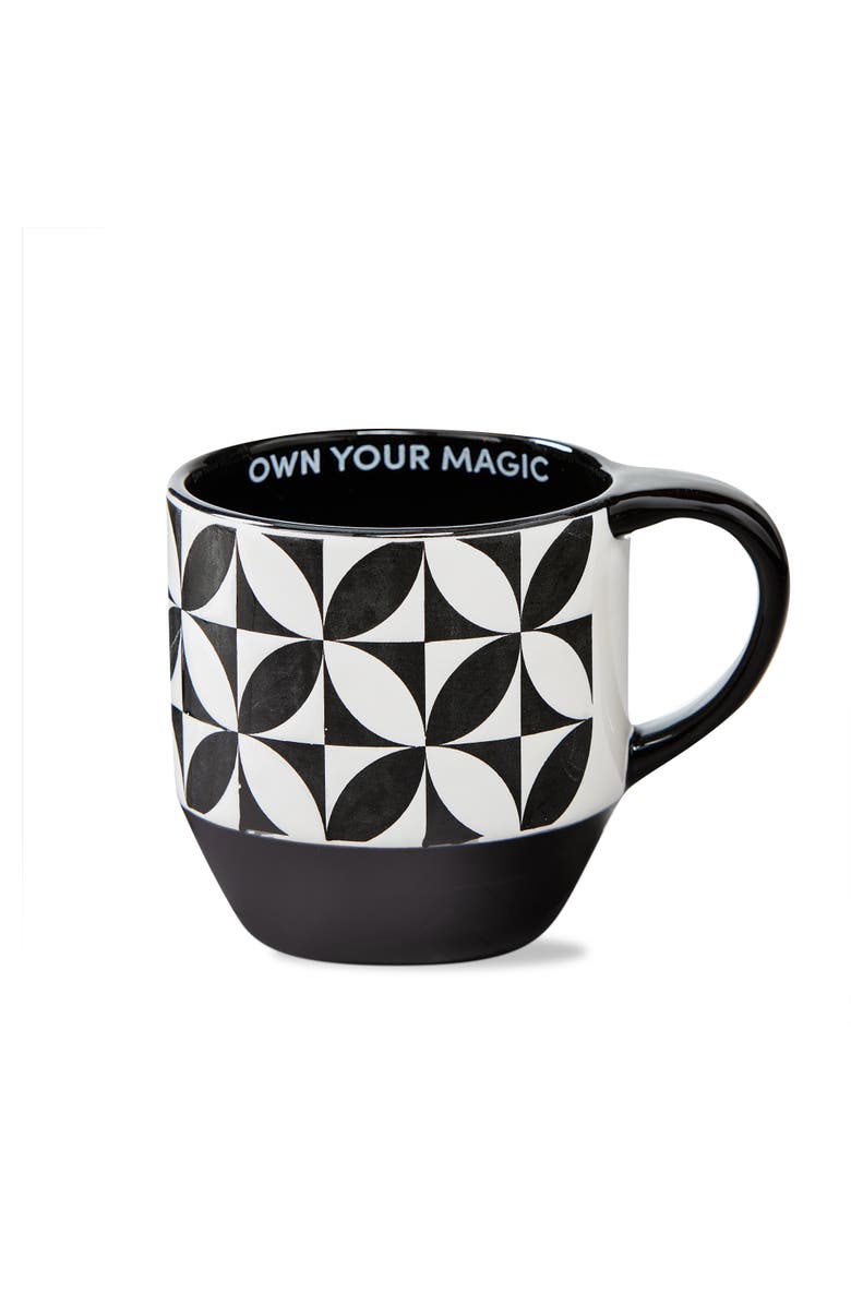 tag Own Your Magic Mug Black Earthenware Everyday, Main, color, Black