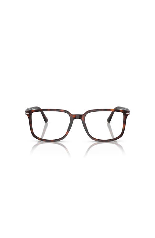 Persol 52mm Rectangle Optical Glasses In Black