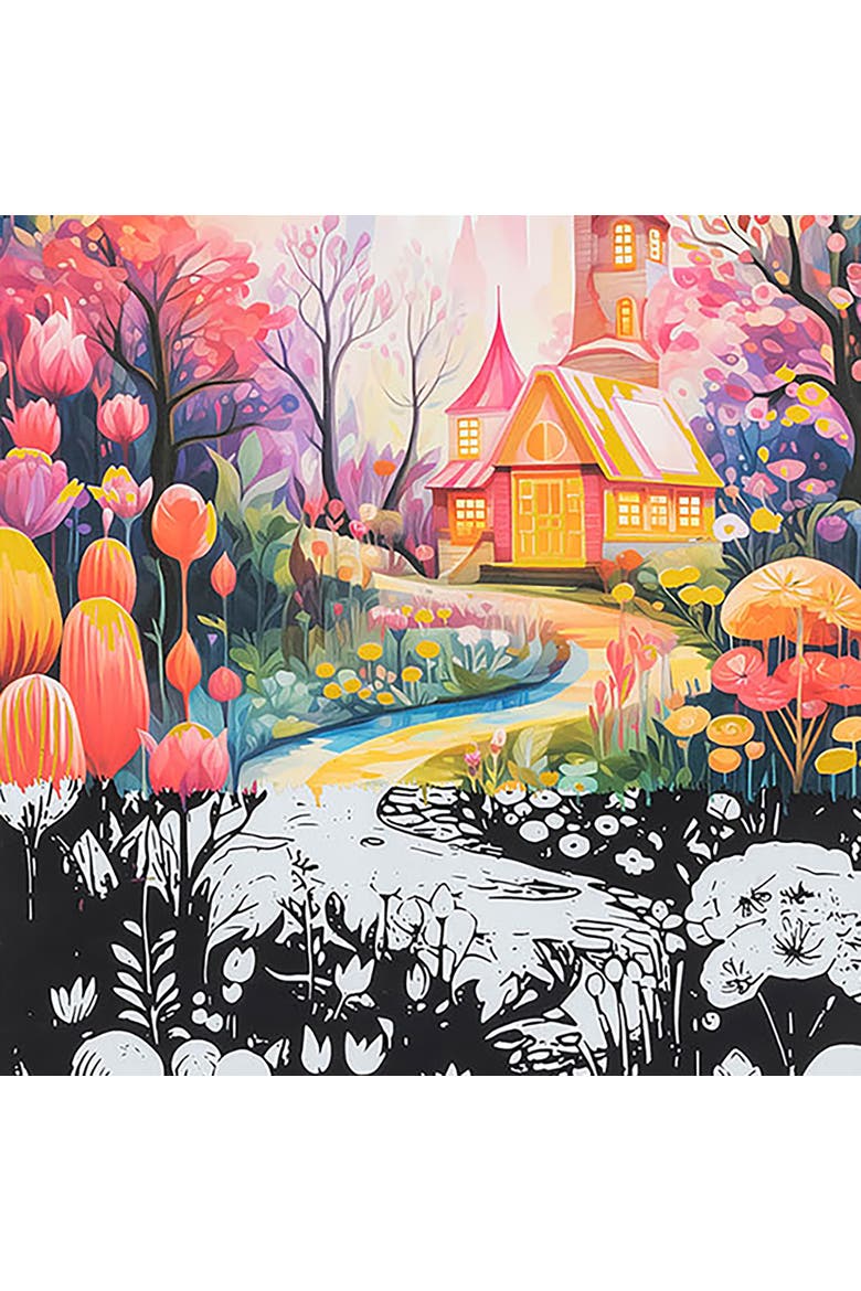 Scratch Art Paper Pad, Magical Vistas, Alternate, color, Multicolored