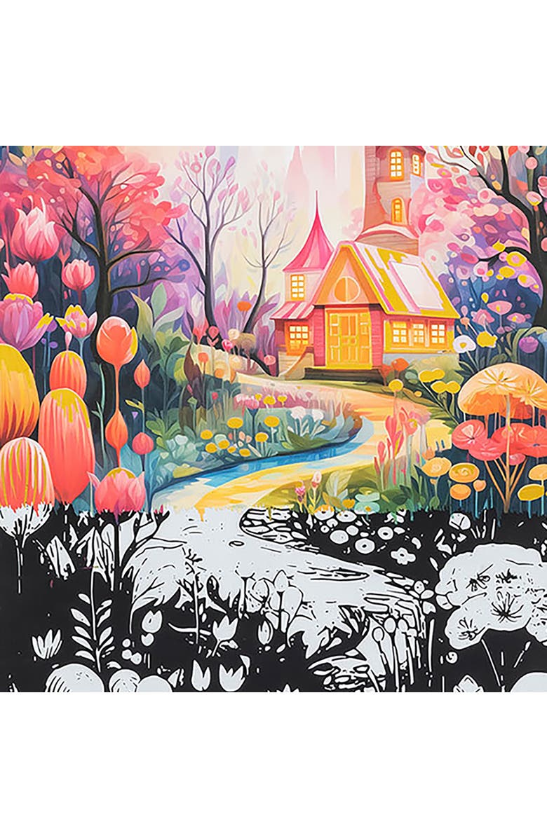 Brea Reese Scratch Art Paper Pad, Magical Vistas, Alternate, color, Multicolored