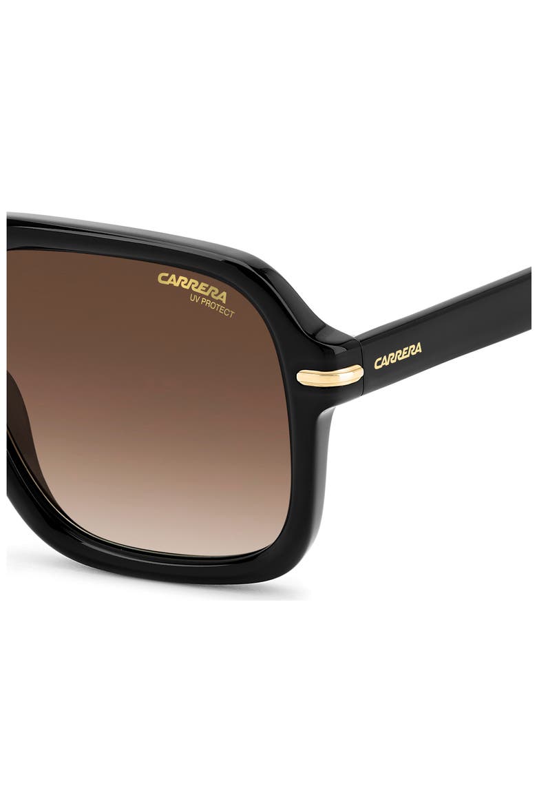 55mm Gradient Square Sunglasses, Alternate, color, BLACK/ BROWN GRADIENT