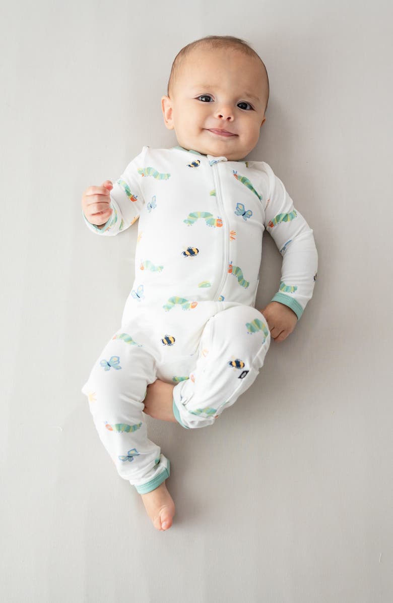 Kyte BABY 'The Very Hungry Caterpillar' Zip-Up Romper, Alternate, color, The Very Hungry Caterpillar