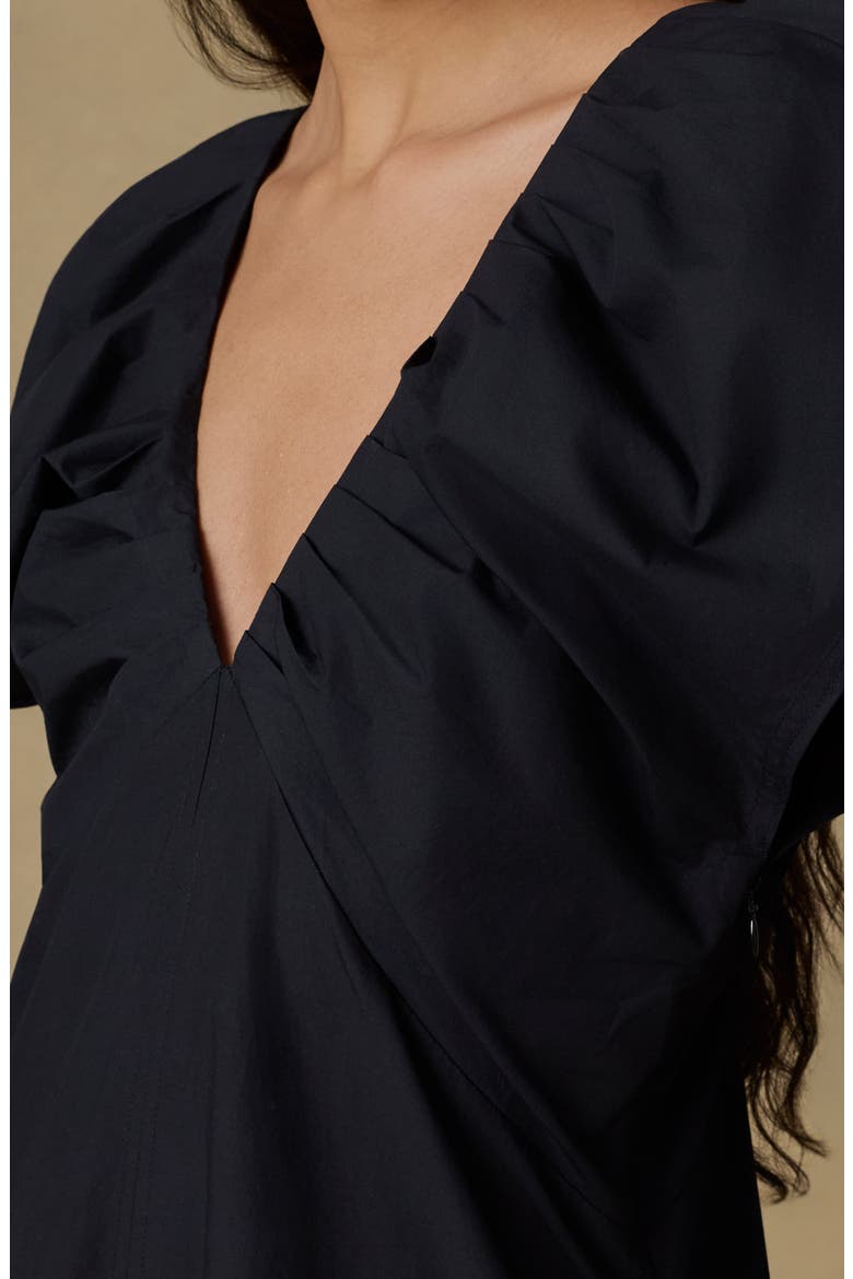 Coastal Poplin Bondhi Dress, Alternate, color, BLACK