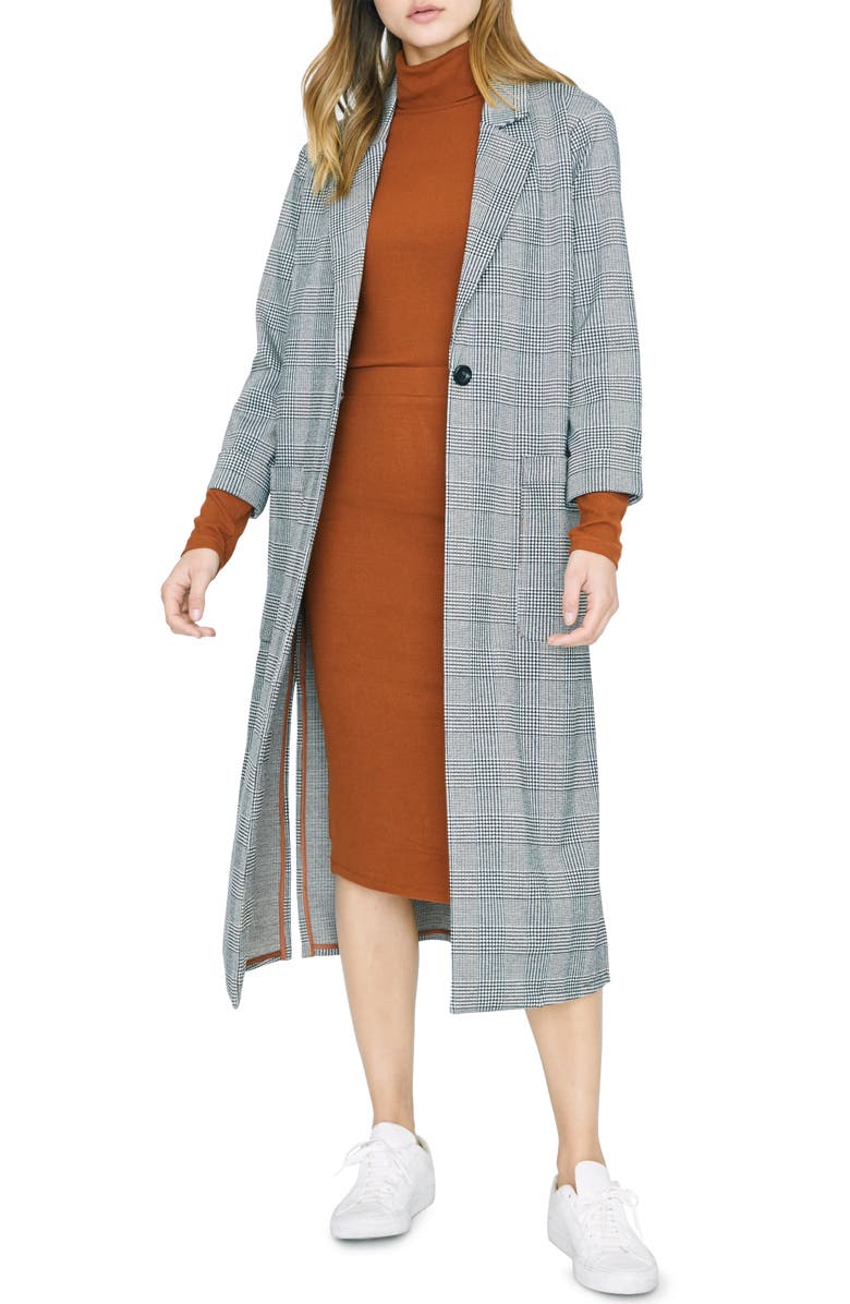 Sanctuary Timeless Plaid Duster Jacket, Main, color, 