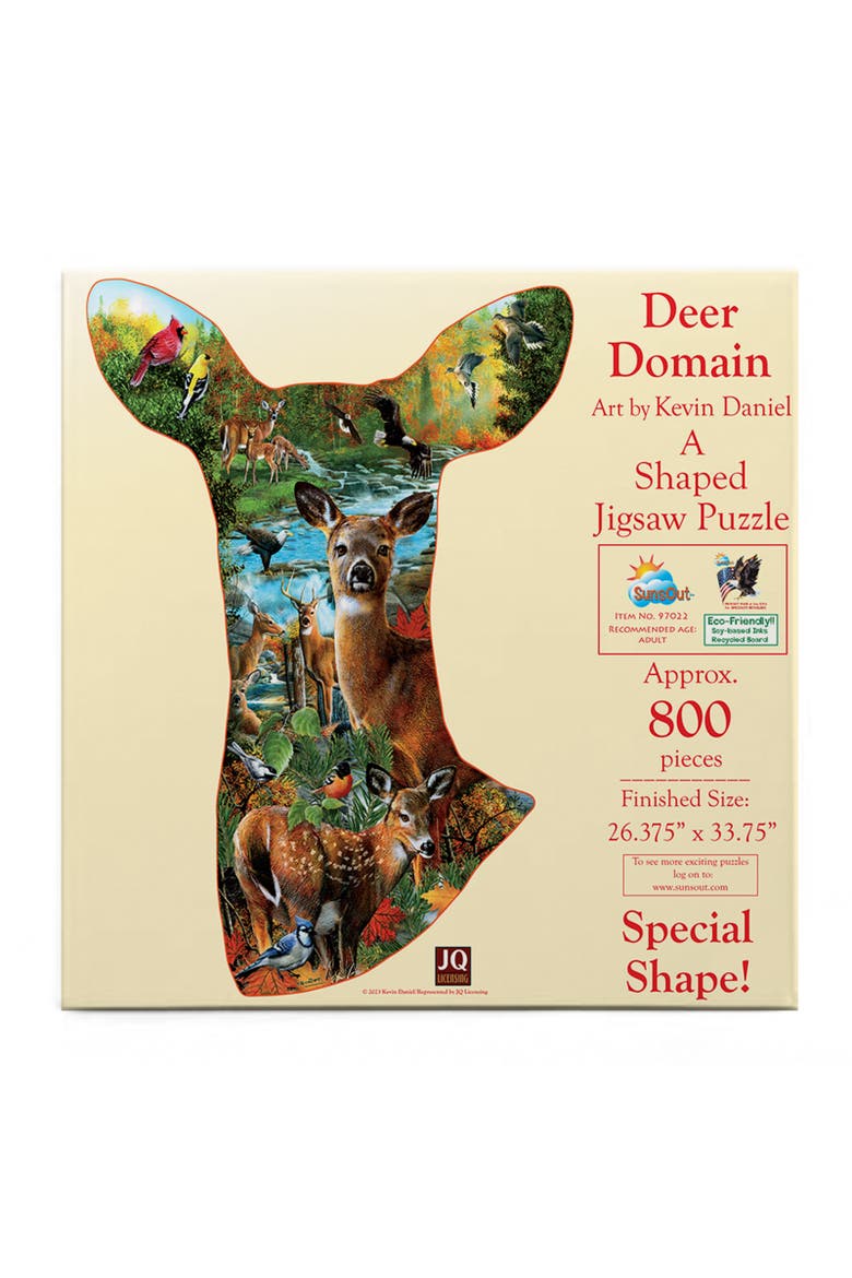 Deer Domain 800 piece Jigsaw Puzzle for Adults Special Shape, Alternate, color, Multicolor