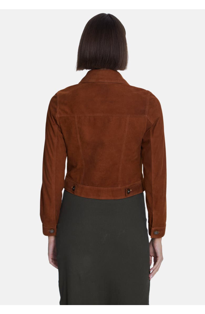 Furniq UK Arabella Suede Jacket, Alternate, color, Brown