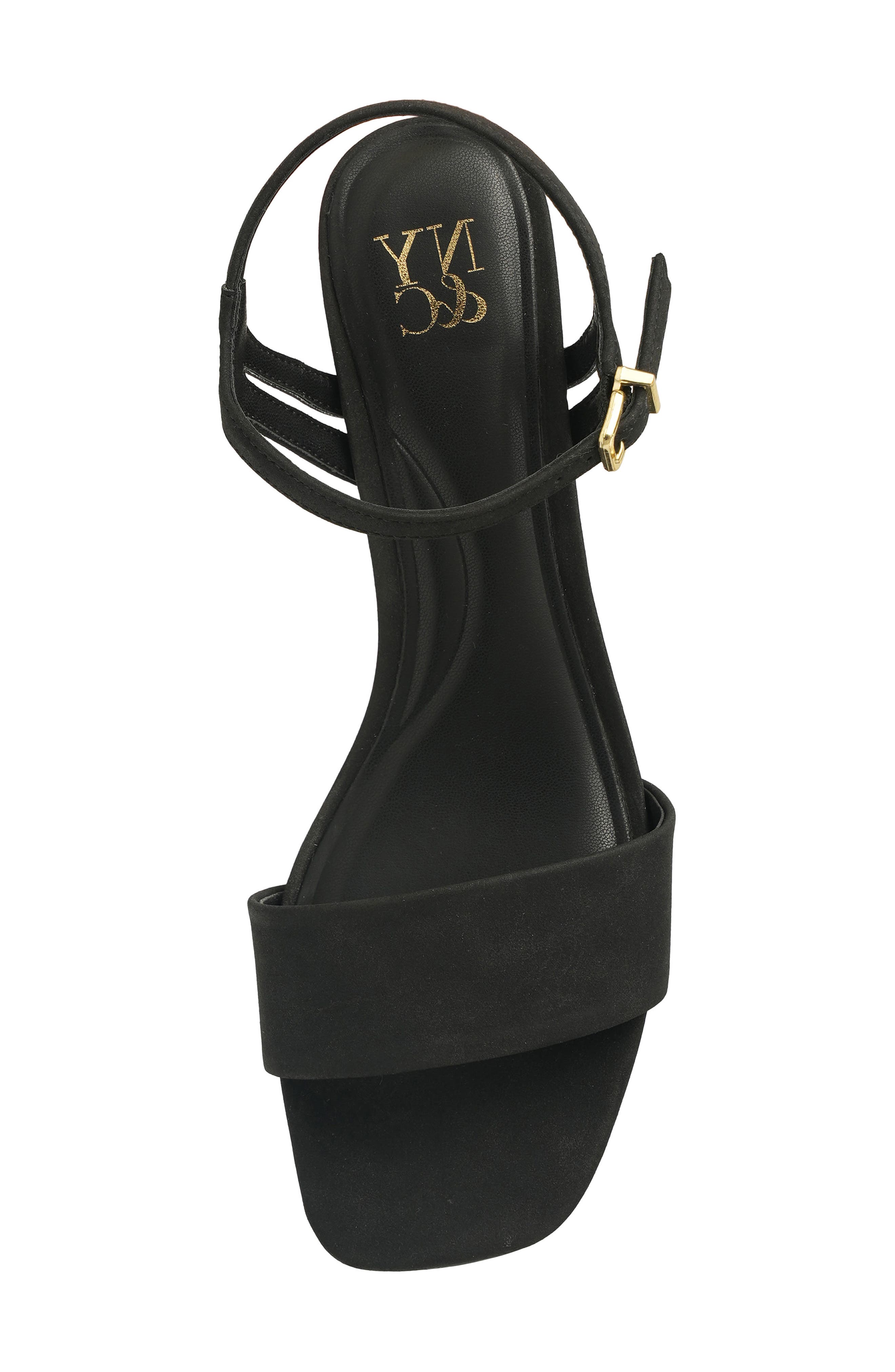 NEW YORK AND COMPANY Garnet Ankle Strap Sandal, Alternate, color, Black
