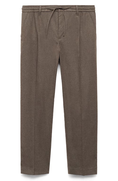 Mango Men's Regular-fit Pleated Trousers In Mink Grey