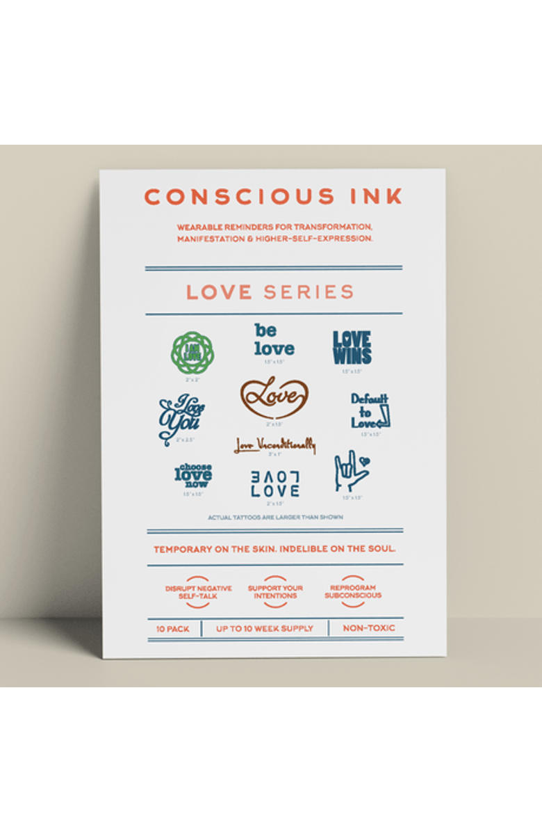 Conscious Ink Love Variety 10-Pack, Main, color, White