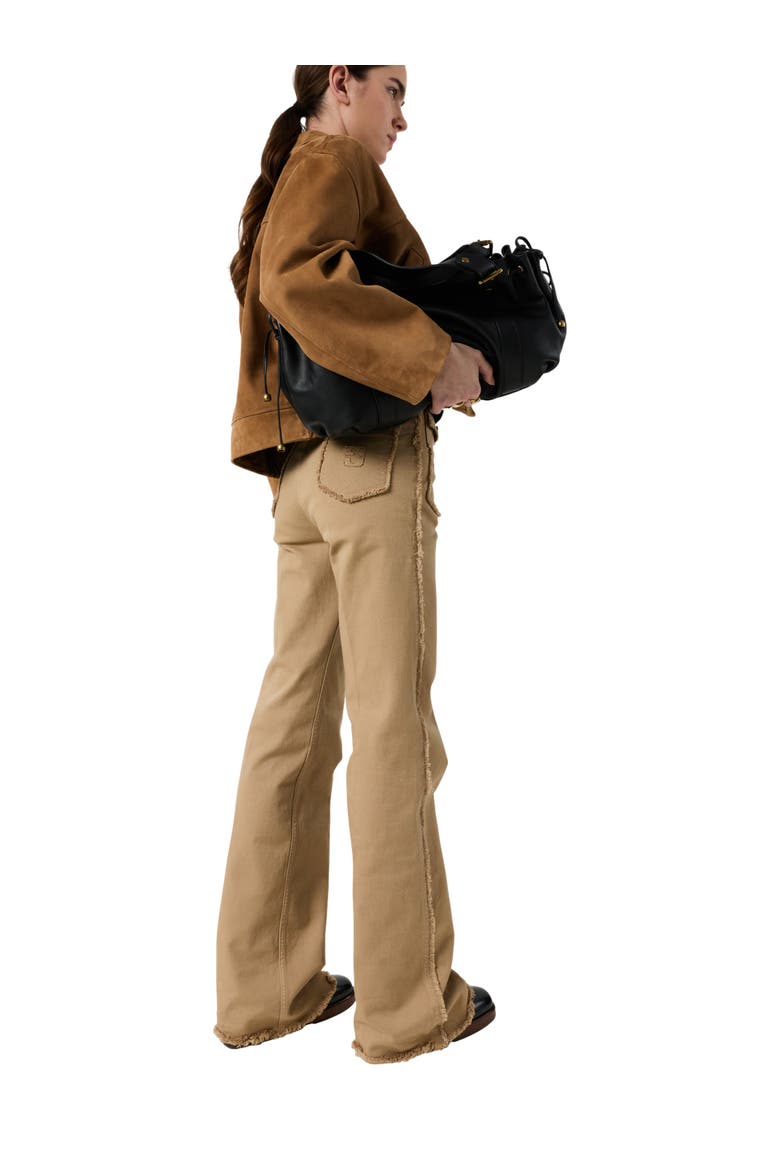 Anna Frayed Edge Jeans, Alternate, color, Sand
