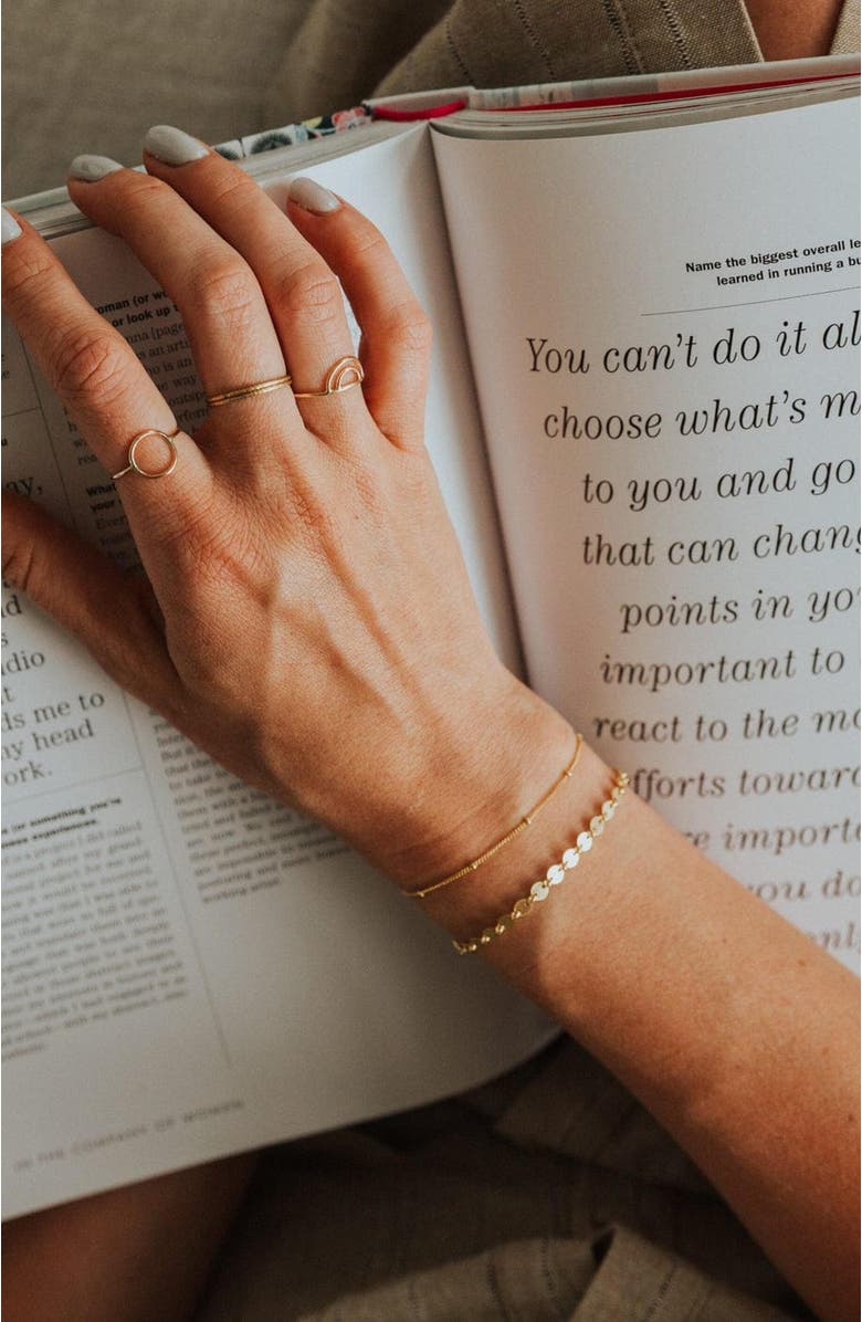 MADE BY MARY Poppy Bracelet, Alternate, color, Gold Filled