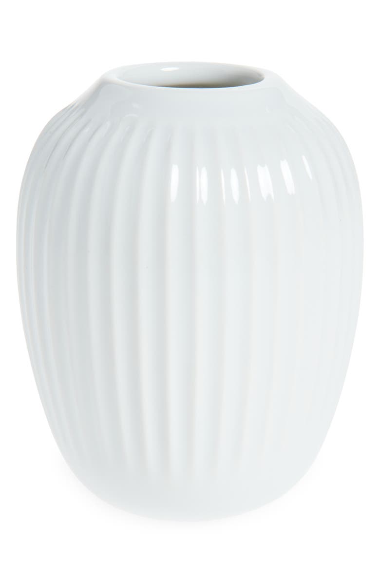 Kahler Hammershøi 4" Vase, Main, color, White