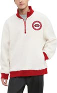 Tommy Hilfiger Men's Tommy Hilfiger Cream San Francisco 49ers Jordan Sherpa Quarter-Zip Sweatshirt