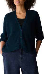 Eileen Fisher Organic Cotton & Tencel Lyocell Cardigan