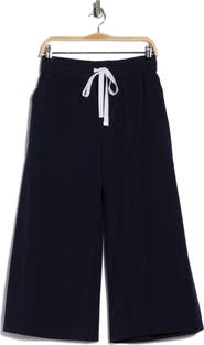 TWP Cotton Crop Wide Leg Pants