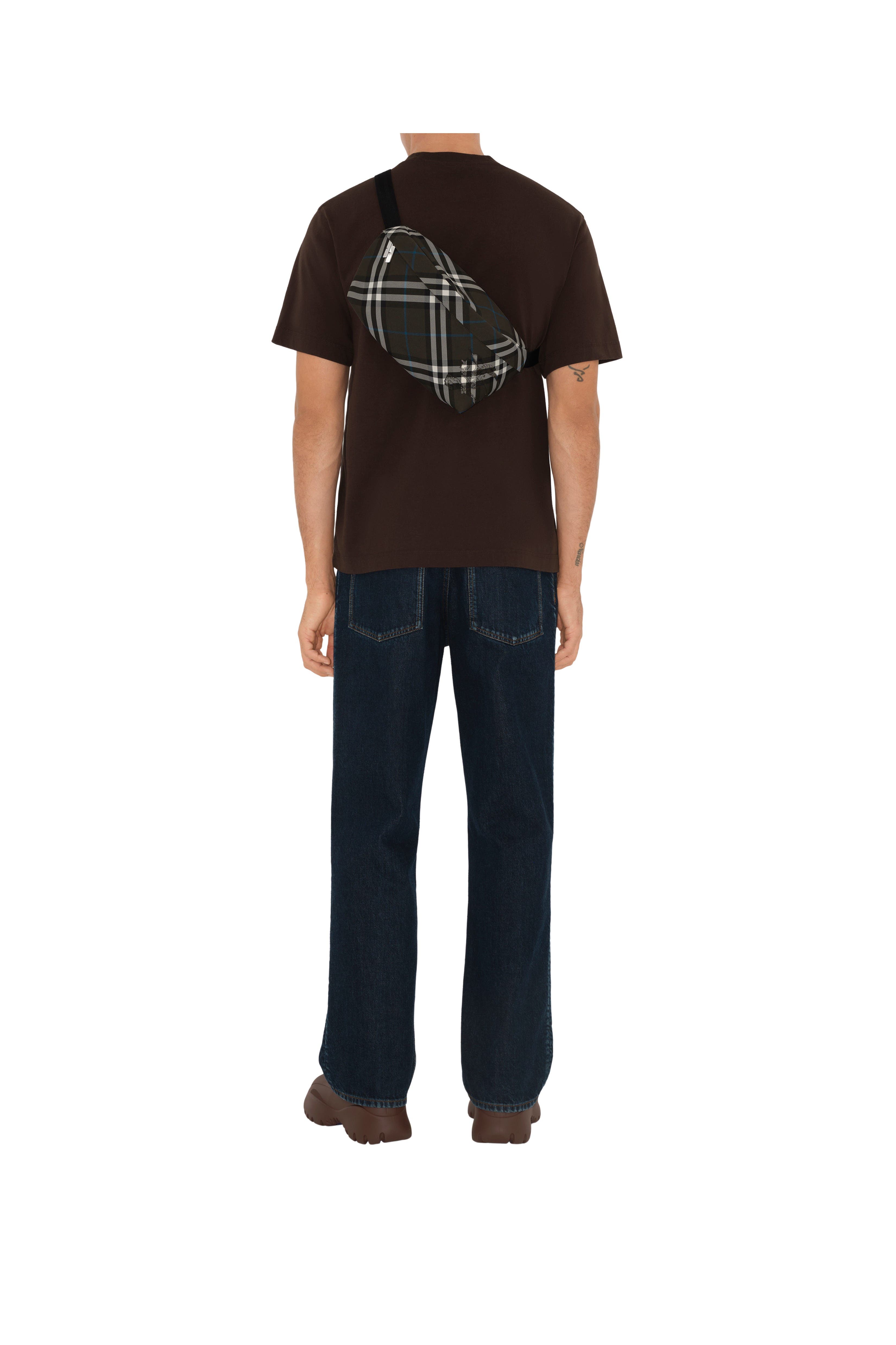 Burberry Check Belt Bag, Alternate, color, Snug