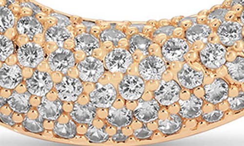 Ettika Pavé Cubic Zirconia Open Circle Drop Earrings In Gold