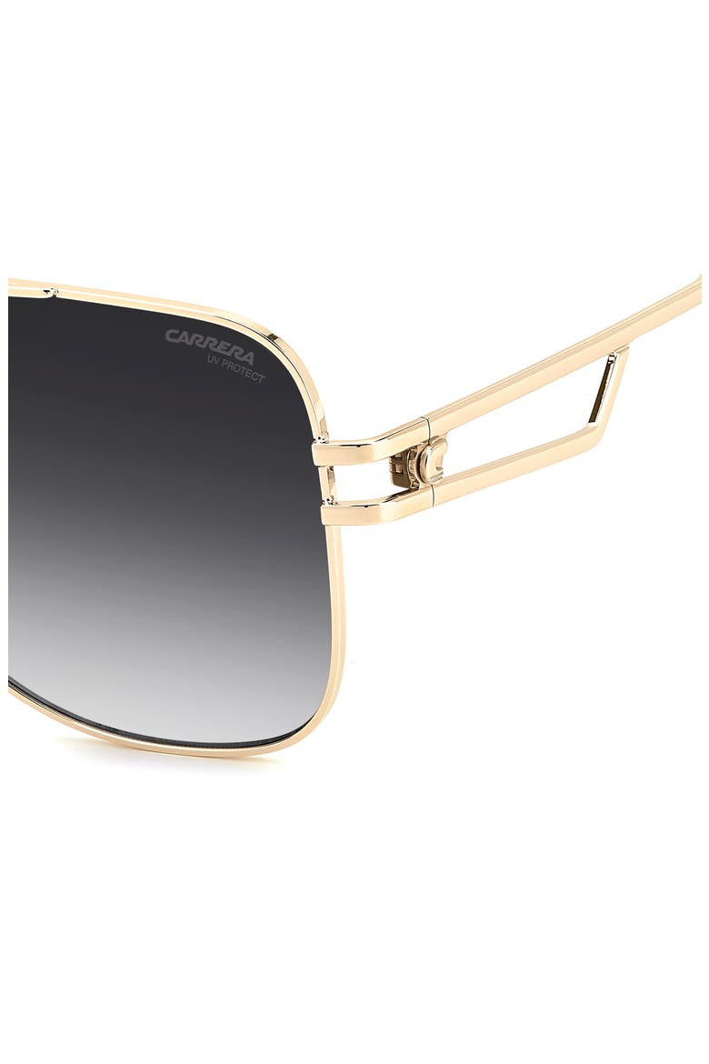 63mm Oversize Square Sunglasses, Alternate, color, ROSE GOLD/ DARK GREY SF