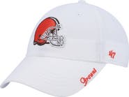 '47 Women's '47 White Cleveland Browns Miata Logo Clean Up Adjustable Hat
